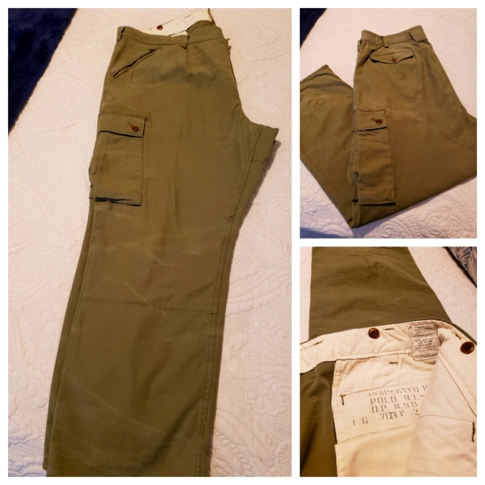 Polo ralph lauren Army green utility pants. Size 46w 30L